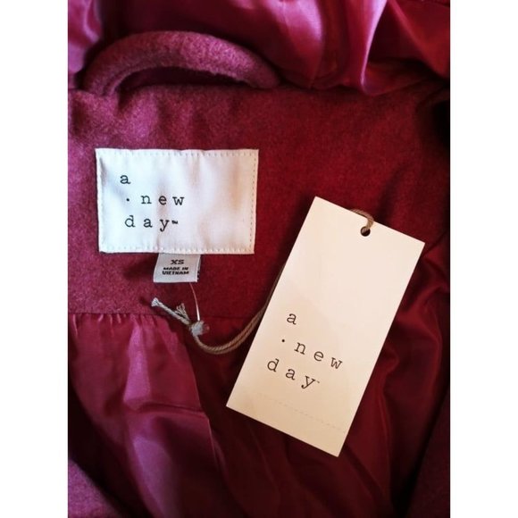 Women's a new day Sweet Rose Duffel Overcoat - Picture 6 of 7